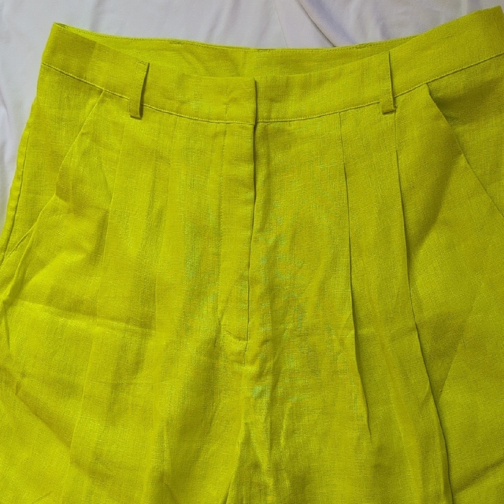 NWT FARM Rio Lime Green Trousers - Picture 4 of 8